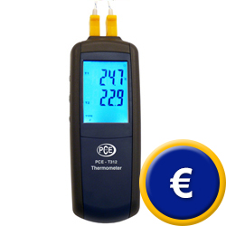 Hier sehen Sie das Temperaturmessger�t PCE-T312