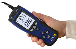 Das handliche Design des Thermo-Anemometers PCE-423