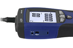 Der USB Anschluss am Anemometer