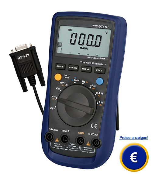TRMS Multimeter PCE-UT61D