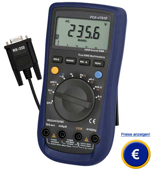 Das TRMS Multimeter PCE-UT 61E