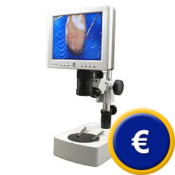 Videomikroskop mit Monitor zur einfacheren Ansicht Ihrer Untersuchung