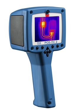 R&uuml;ckansicht der W&auml;rmekamera PCE-TC 2