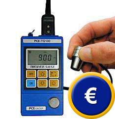 Das Wanddickenmessger�t PCE-TG120 zur Messung von Metal, Glas und Kunststoffen