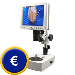 Werkstatt-Mikroskop mit Monitor zur einfacheren Ansicht Ihrer Untersuchung