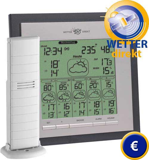Die Wetterdirekt-Wetterstation Eos Max mit Profi Wettervorhersage