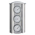 Analoge Wetterstation f�r Innen (Barometer, Thermometer, Hygrometer), aus Edelstahl