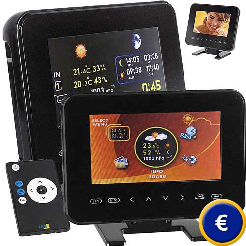 Die Wetterstation Image kann auch als Digiframe genutzt werden.