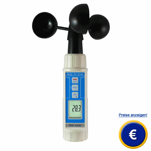 Der Windst�rkemesser PCE-A 420
