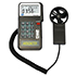 Datenlogger Anemometer PCE-007 mit Schnittstelle, Speicher und Software zur Messung der Temperatur, Luftgeschwindigkeit und des Volumenstroms.