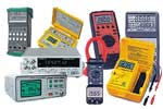 Übersicht elektrische Messtechnik: Messgeräte für verschiedenste Grössen für Praktiker vor Ort genauso wie für die Lehre an der Universität.