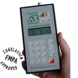 Zertifiziertes Werkstofffeuchte - Messgert FMD