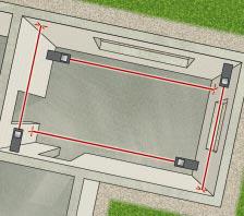 Entfernungsmesser mit Perimeter-Berechnung