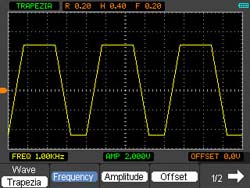 Funktionsgenerator im Oszilloskop