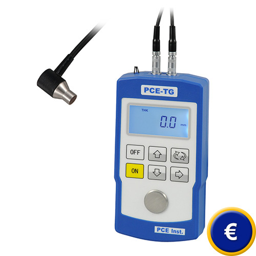 Das Glasstrkenmessgert PCE-TG120 zur Messung von Metal, Glas und Kunststoffen