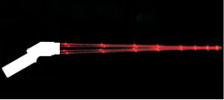 Schematische- Darstellung der Laserstandard-Visierung des Handpyrometer LS-Plus