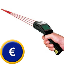 Handpyrometer LS-Plus mit Kreuzlaser-Visier