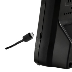 Micro-USB Anschluss zum Laden vom Luftgütemessgerät