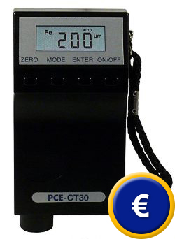 Der Schichtdickenmesser PCE-CT 30 im handlichen Design.