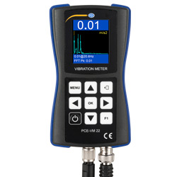 Handgerät beim Vibrationsmesser PCE-VM 22
