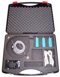 Hand-Arm-Messkoffer des Human-Vibrationsmessgerätes VM-30-HA