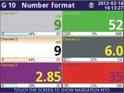 Displayfarben vom Einbau-Datenlogger