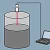 Laser-Distanz-Messgert: Messung des Fllstandes