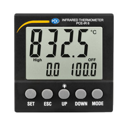 Display des PCE-IR 6 Prozess-Pyrometers