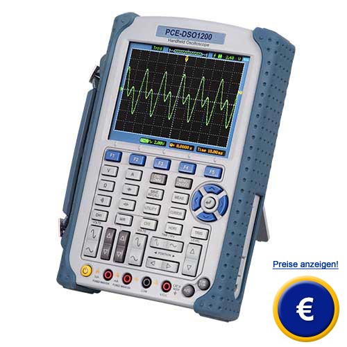 Weitere Informationen zu dem 200-MHz-Oszilloskop PCE-DSO1200