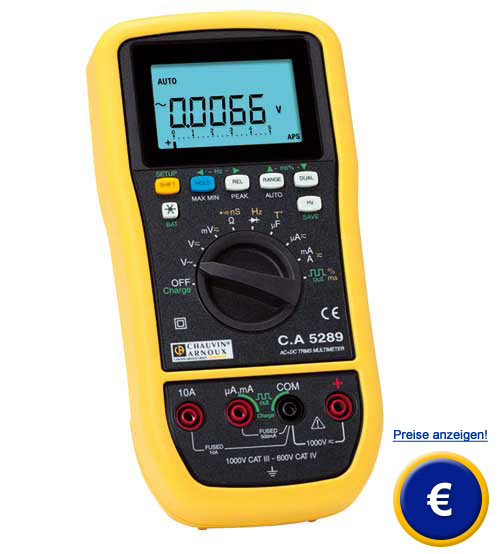 AC+DC TRMS Multimeter C.A 5289