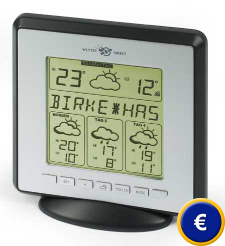 Allergiker Wetterstation mit Wetterdirekt Technologie
