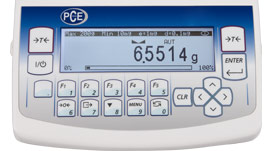 Das Display der Analysewaage PCE-AB 200 M