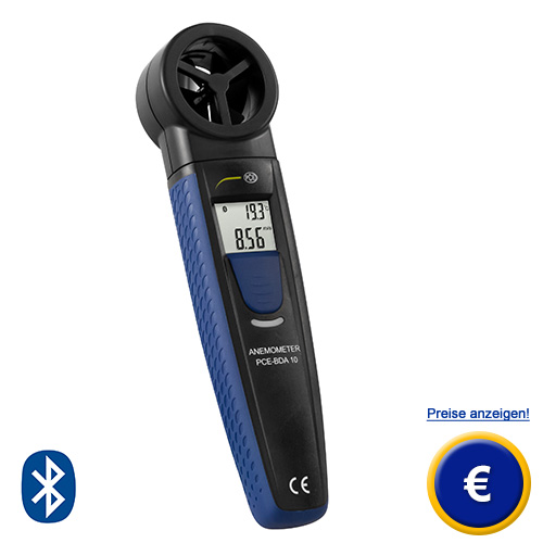 Alles zum Buetooth Flgelradanemometer PCE-BDA 10