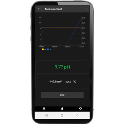 Andoid App zum Bluetooth pH-Meter PCE-PHB 10