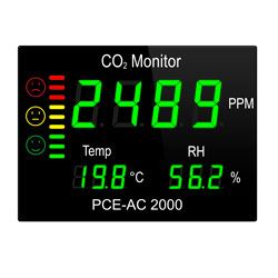 CO2-Indikator PCE-AC 2000 bei der Verwendung in einer Schule