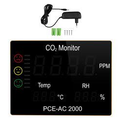 Lieferumfang zum CO2-Indikator PCE-AC 2000