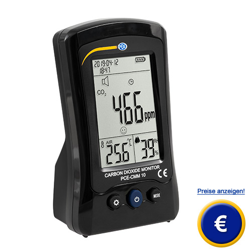 Hier finden Sie weitere Informationen zum CO2-Messgerät PCE-CMM 10