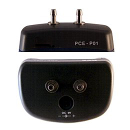 Anschlüsse des Differendruck-Manometers PCE-P01 / P05