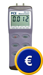 Differenzdruckmessgerät PCE-P mit RS 232-Schnittstelle zur Datenübertragung