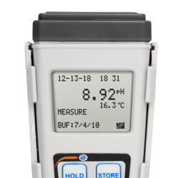 Display vom digital ph Meter