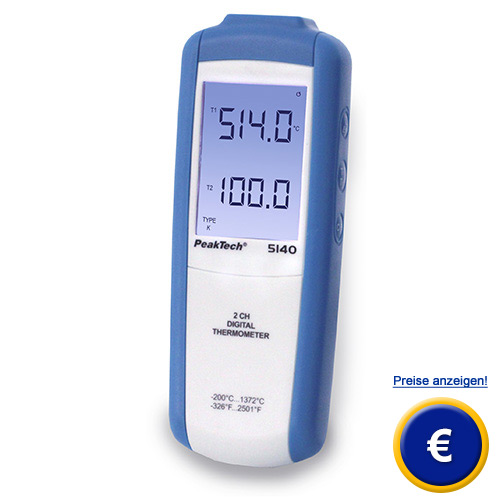 Hier finden Sie weitere Informationen zum Digital-Thermometer PeakTech PKT-5140