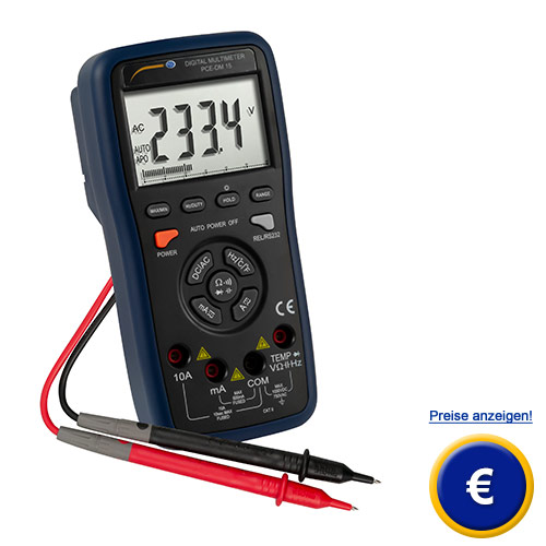 Hier finden Sie weitere Informationen zum Digitalmultimeter PCE-DM 15