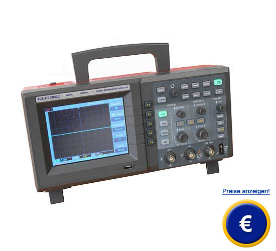 Das Digitaloszilloskop PCE-UT 2082C
