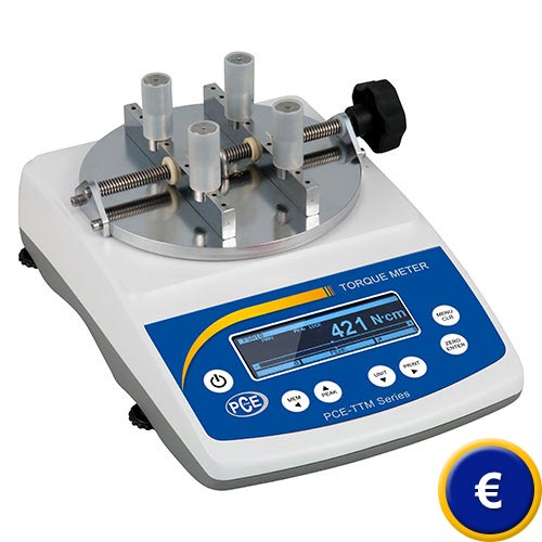 Drehmoment-Tester fr Schraubverschlsse der PCE-TTM Serie mit einer Messrate von 1.000 Hz.