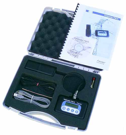 Lieferumfang zum E-Strahlungs-Messer FM 10 L