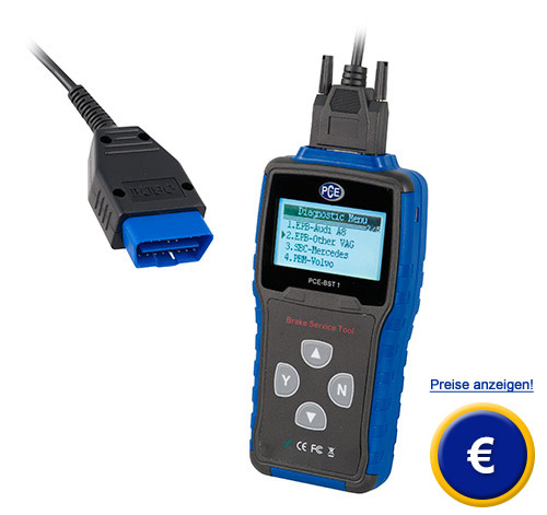 Elektronischer Bremsenrcksteller PCE-BST 1 fr viele Fahrzeugtypen