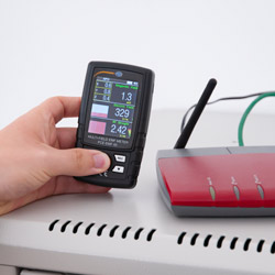 WLAN Signalprfung mit dem EMF-Tester PCE-EMF 40