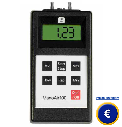 Feindruck-Messgerät ManoAir100-1/2