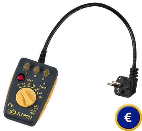 Das FI-Prüfgerät PCE-RCD 2