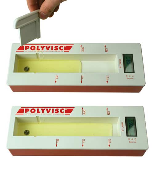 Fliess-Viscometer Polyvisc FV bei der Anwendung